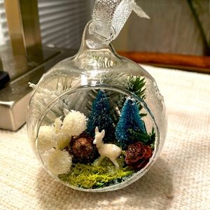 Hand made ornament open front , diorama